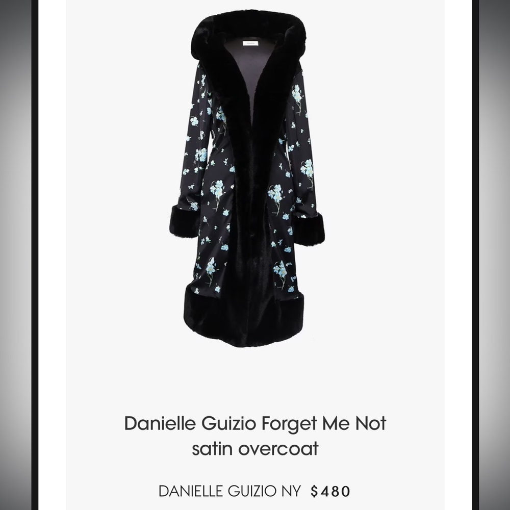 DANIELLE GUZIO LOVE ME NOT COAT medium